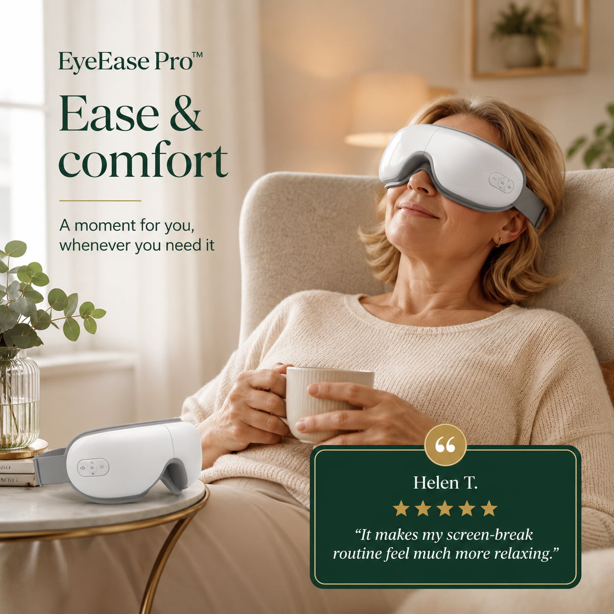 EyeEase Pro™ Heated Smart Eye Massager