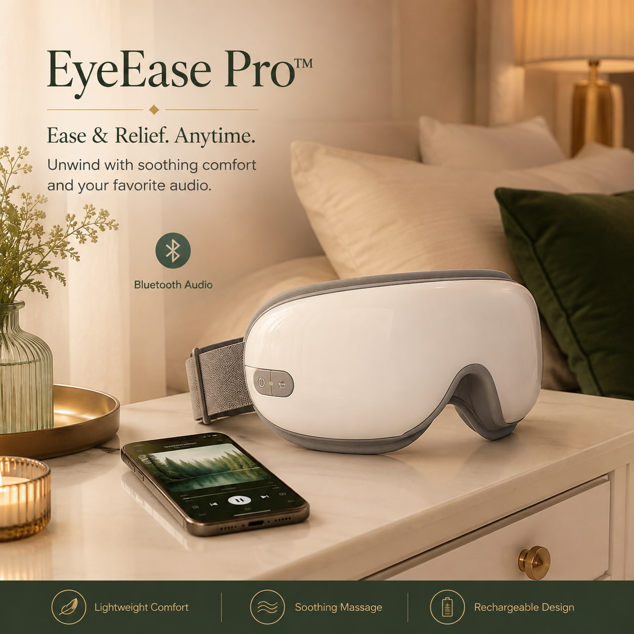 EyeEase Pro™ Heated Smart Eye Massager