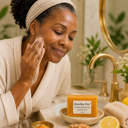 GlowBar Pro™ Lemon Turmeric Kojic Acid Brightening Soap