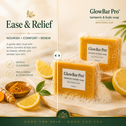 GlowBar Pro™ Lemon Turmeric Kojic Acid Brightening Soap