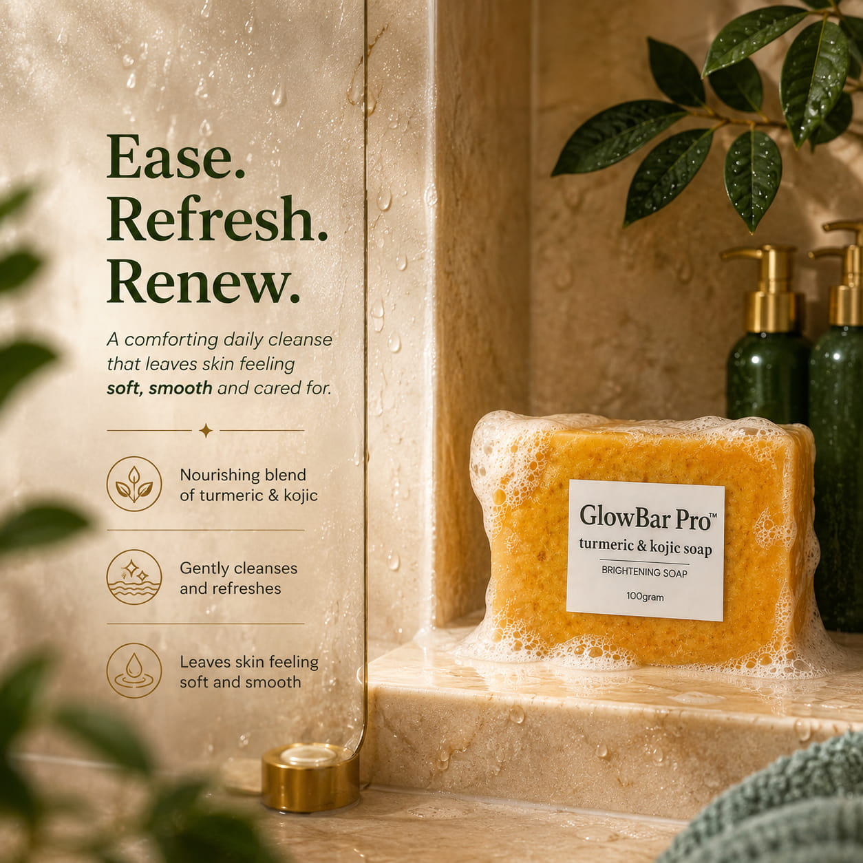 GlowBar Pro™ Lemon Turmeric Kojic Acid Brightening Soap