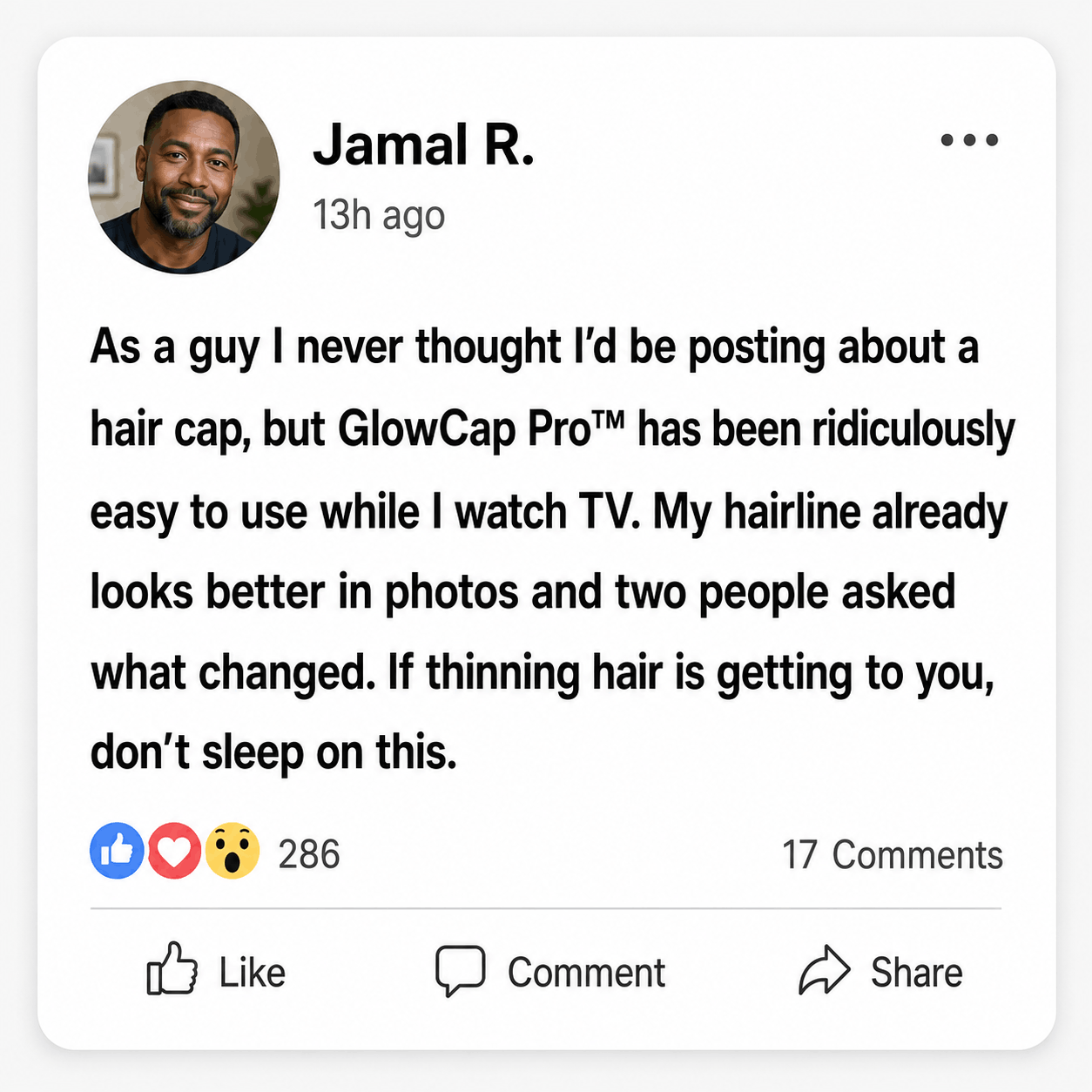 GlowCap Pro customer social review 2