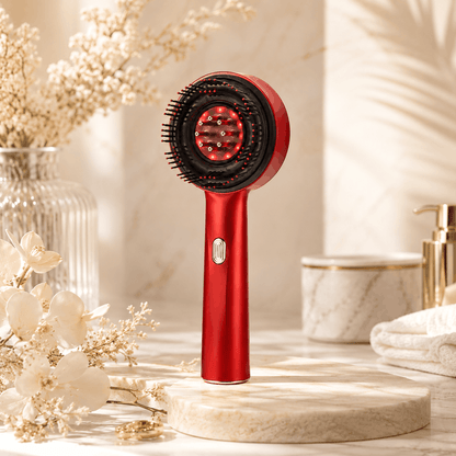 GlowRoot Pro™ 3-in-1 Red Light Scalp Massager Brush