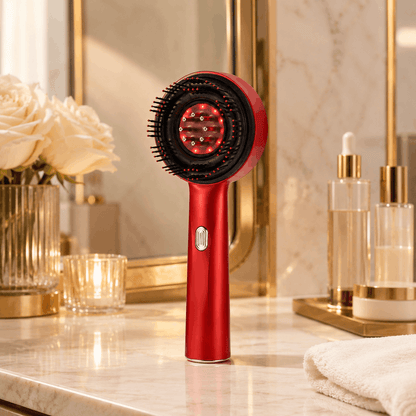 GlowRoot Pro™ 3-in-1 Red Light Scalp Massager Brush