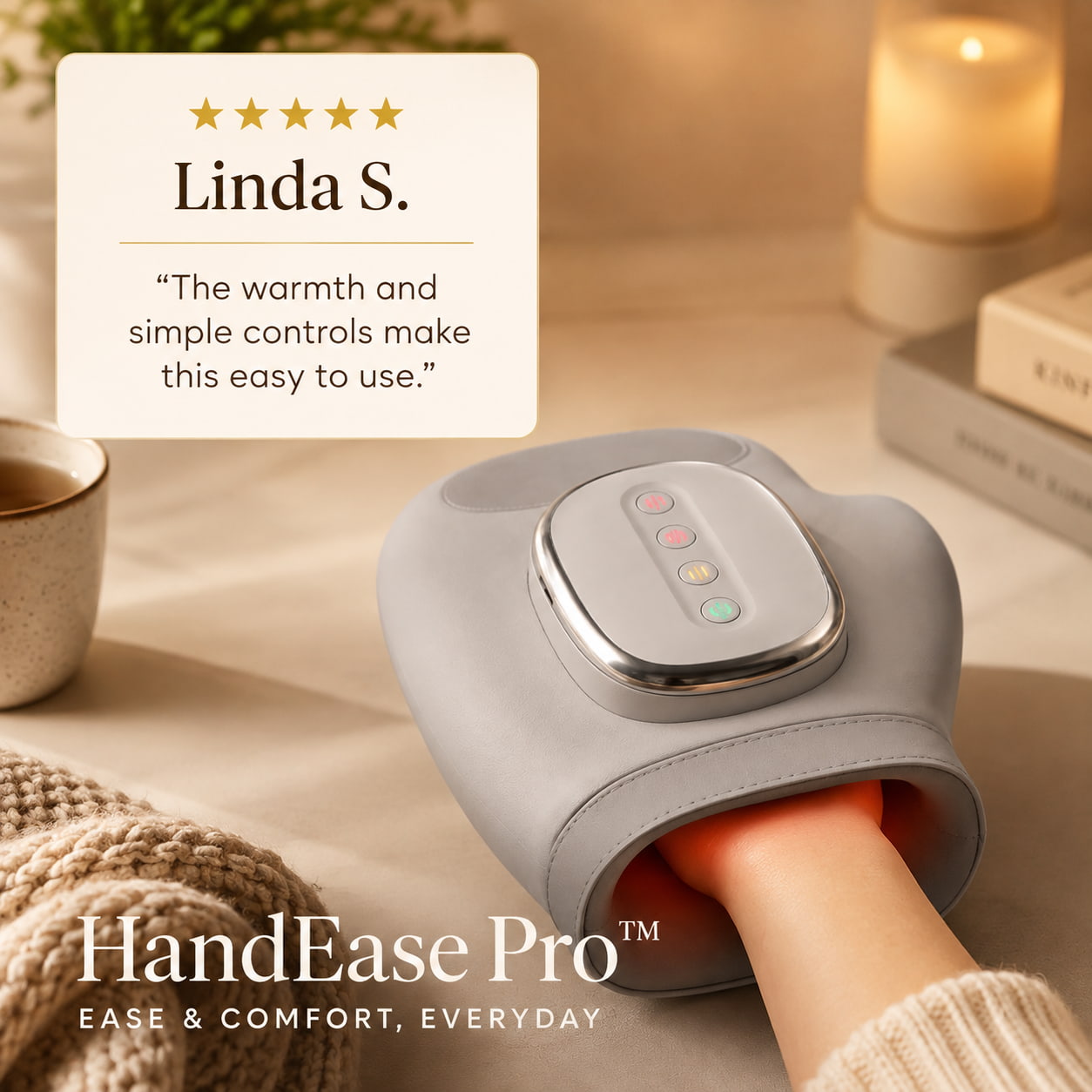 HandEase Pro™ Wireless Heated Hand Massager