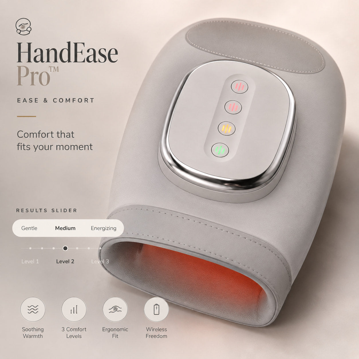 HandEase Pro™ Wireless Heated Hand Massager