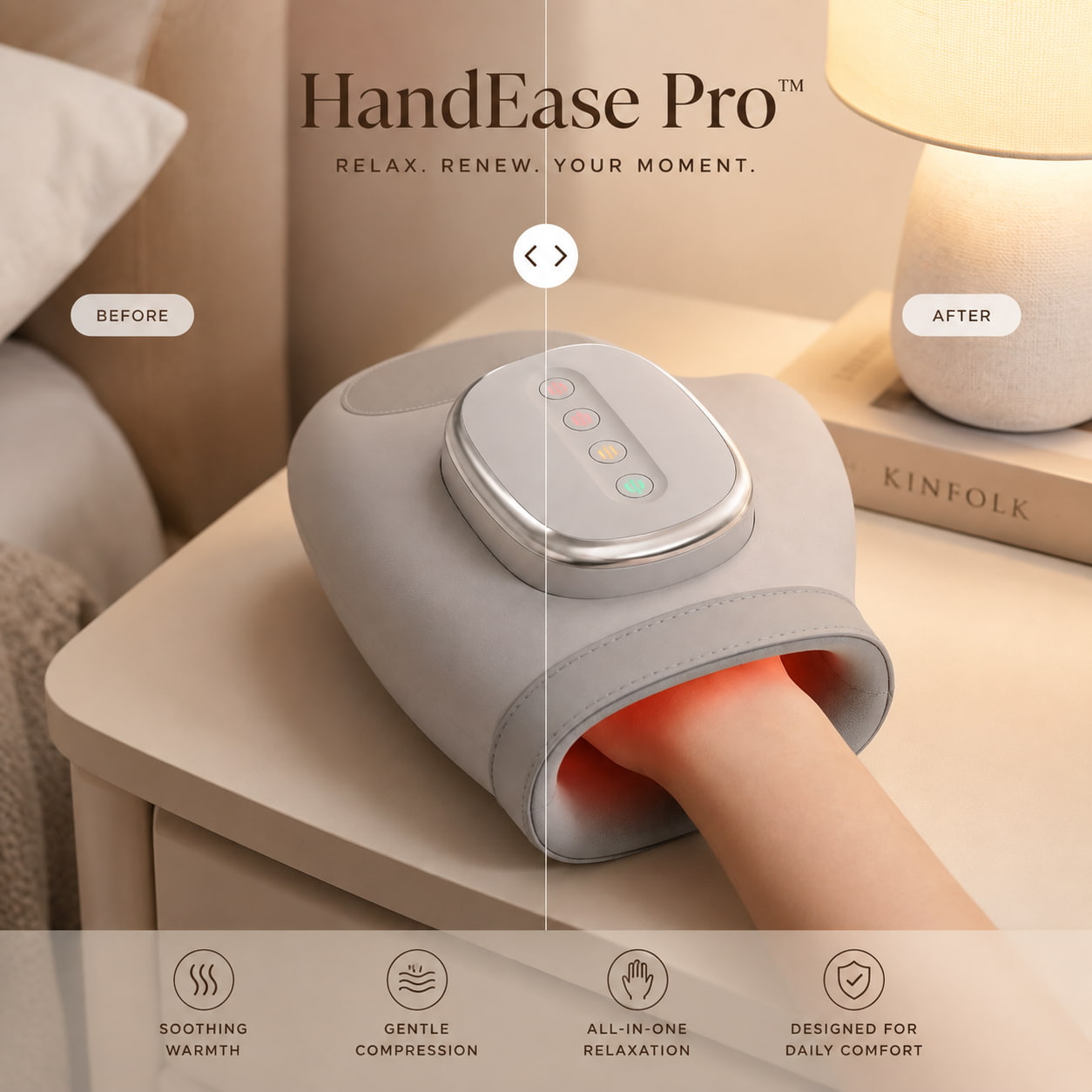 HandEase Pro™ Wireless Heated Hand Massager