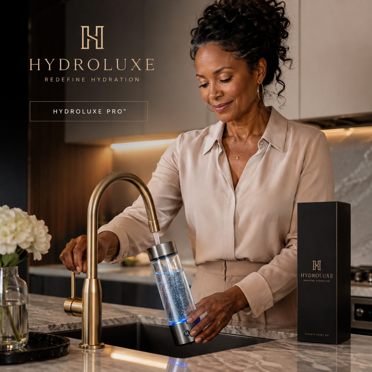 HydroLuxe Pro™ Hydrogen Water Bottle