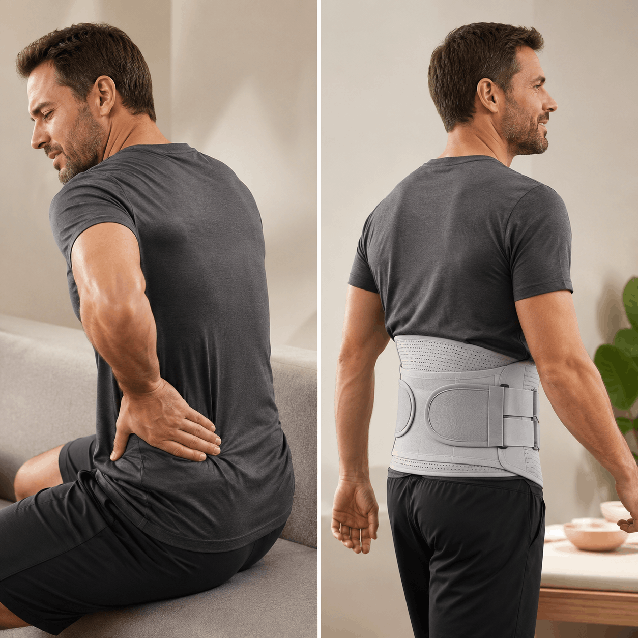 LumbarGuard Pro™ Adjustable Lumbar Support Belt