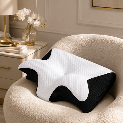 NeckEase™ Contoured Memory Foam Cervical Pillow
