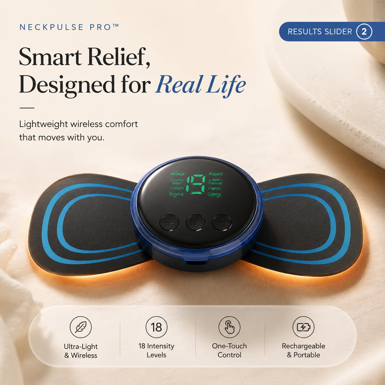 NeckPulse Pro™ EMS Heated Neck Pulse Massager