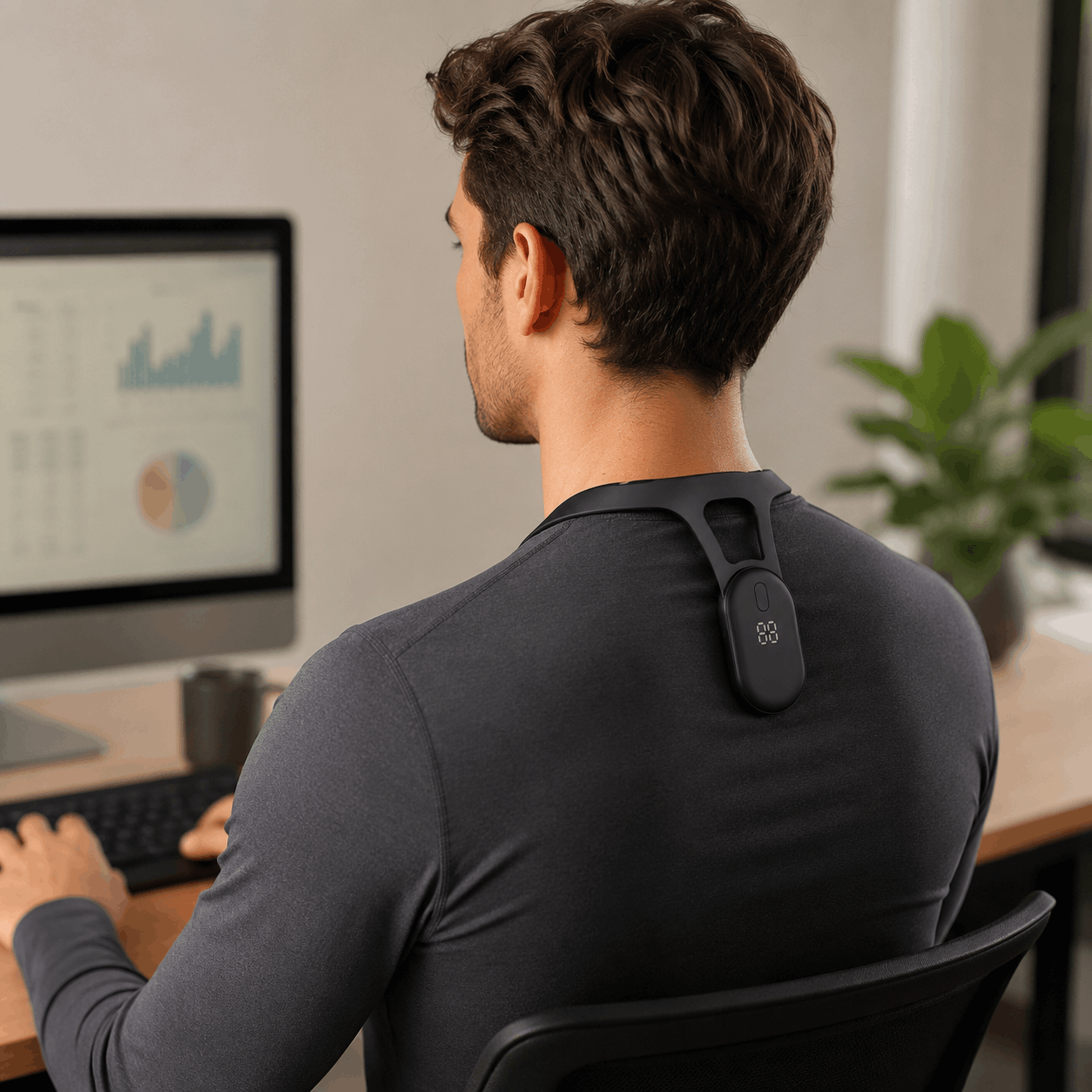 PosturePulse Pro™ Smart Posture Trainer with Vibration Reminders