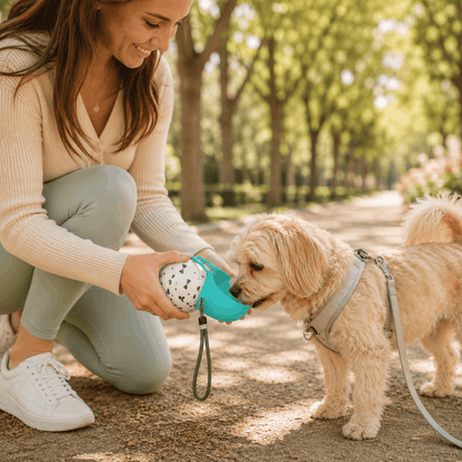 PupCup™ Portable Dog Water Bottle with Built-In Bowl