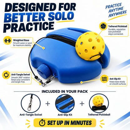 RallySolo Pro™ Pickleball At Home Kit