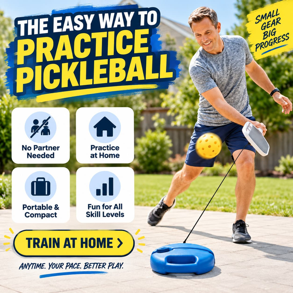 RallySolo Pro™ Pickleball At Home Kit