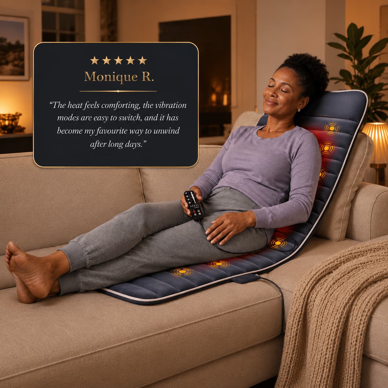 SootheRest Pro™ Heated Full Body Massage Mat