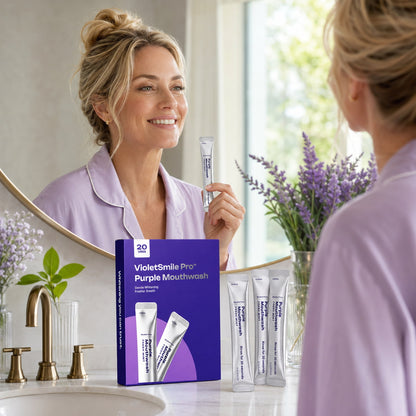 VioletSmile Pro™ Purple Whitening Mouthwash Sachets