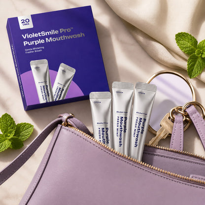 VioletSmile Pro™ Purple Whitening Mouthwash Sachets