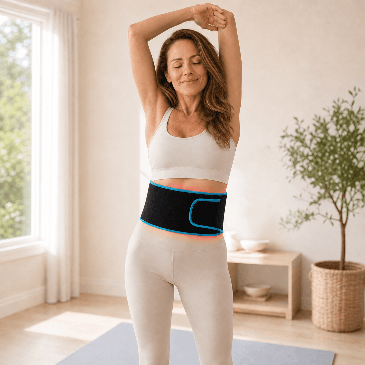 GlowEase Pro worn while standing for daily body comfort support